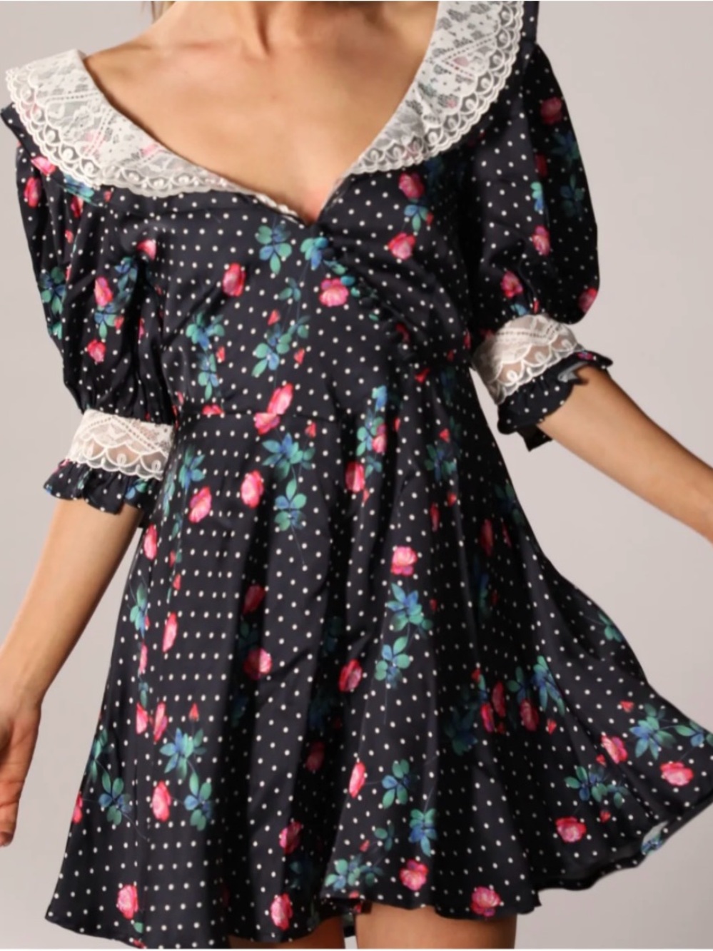 For Love & Lemons Raisa Mini Dress